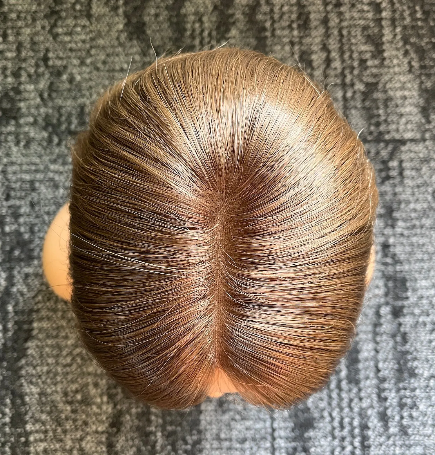 Her Hair My Head | ZOE | Super Flat topper | 7x7" base | Closed lace top | 12" length