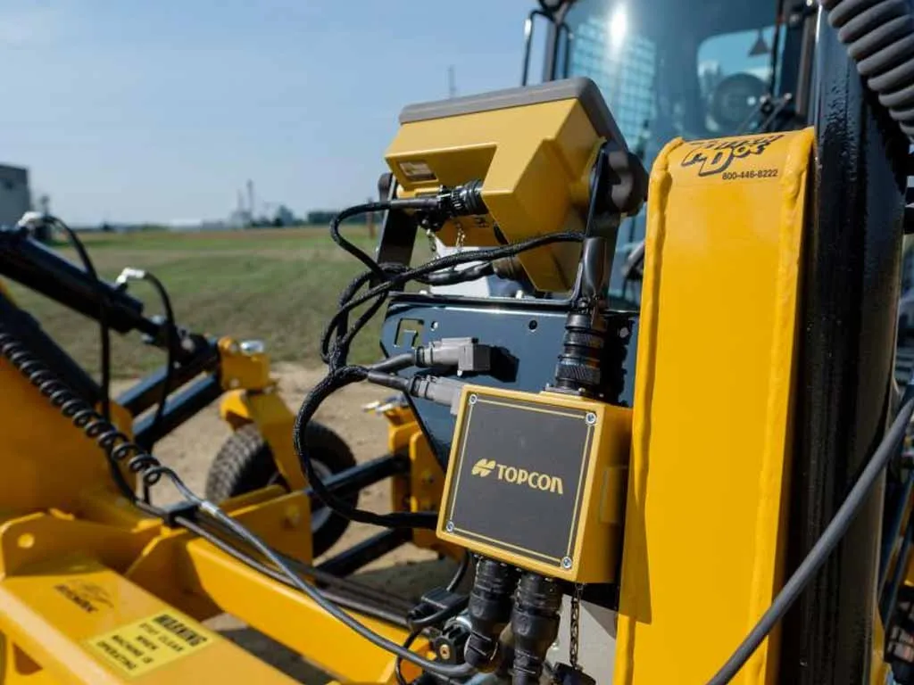 HITCHDOC dual dozer laser controlled grading box for skid steer loader (WITH LASER EQUIPMENT)