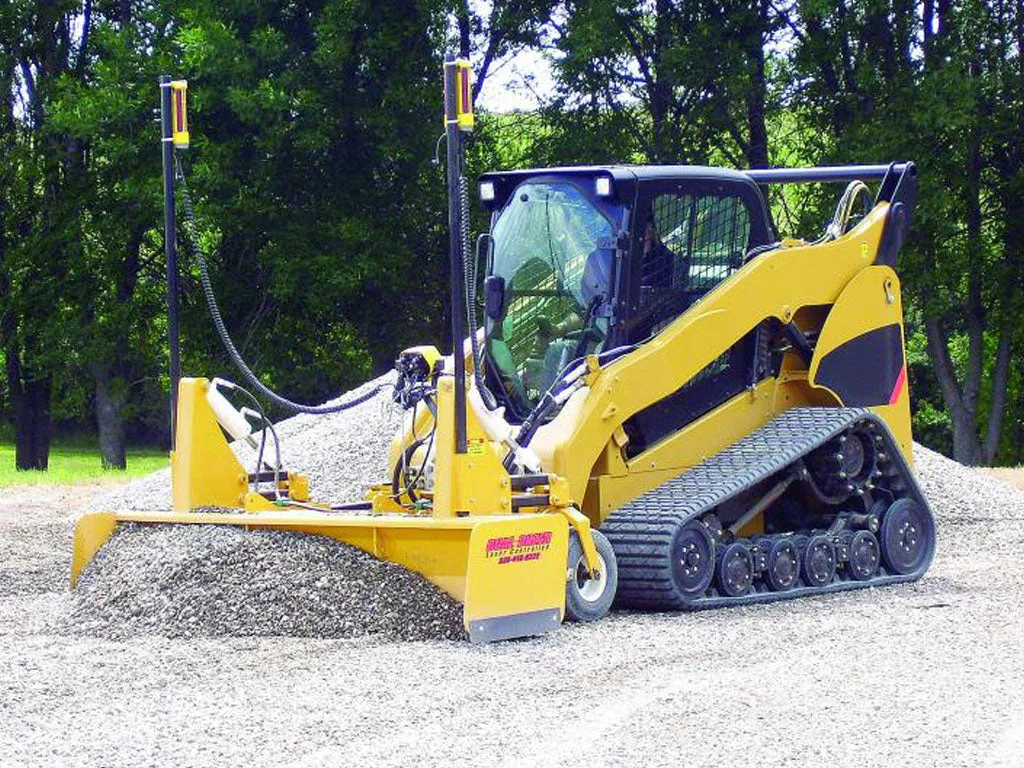 HITCHDOC dual dozer laser controlled grading box for skid steer loader (WITH LASER EQUIPMENT)