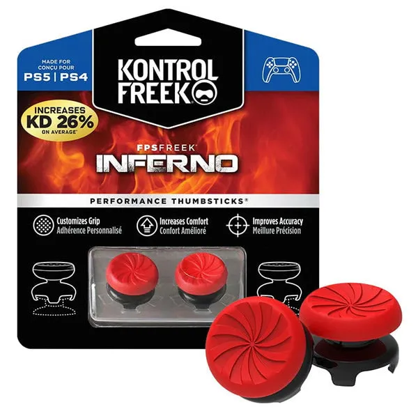 KontrolFreek FPS Freek Inferno Thumbsticks for PS5 and PS4 Blister Kit