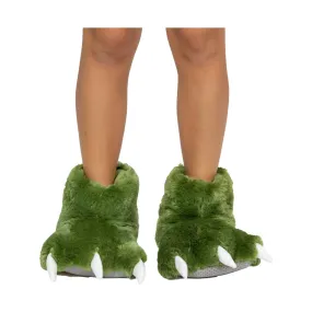 Lazy One Monster Paw Slippers - Green