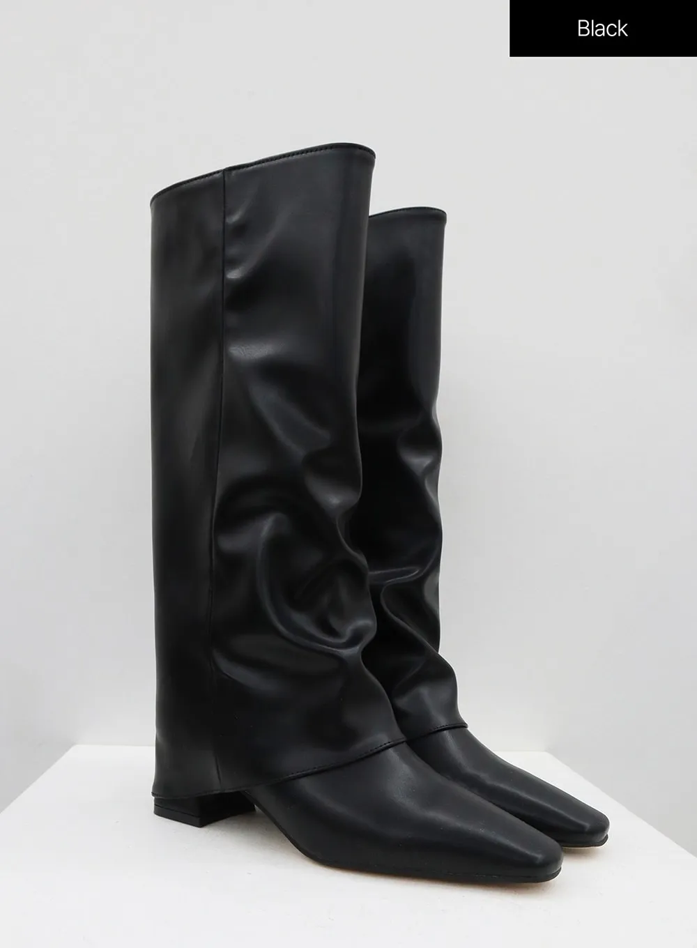 Leather Pointed Toe High Boots ON09