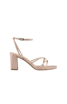 Nakita Block Heel Sandal Nude Smooth