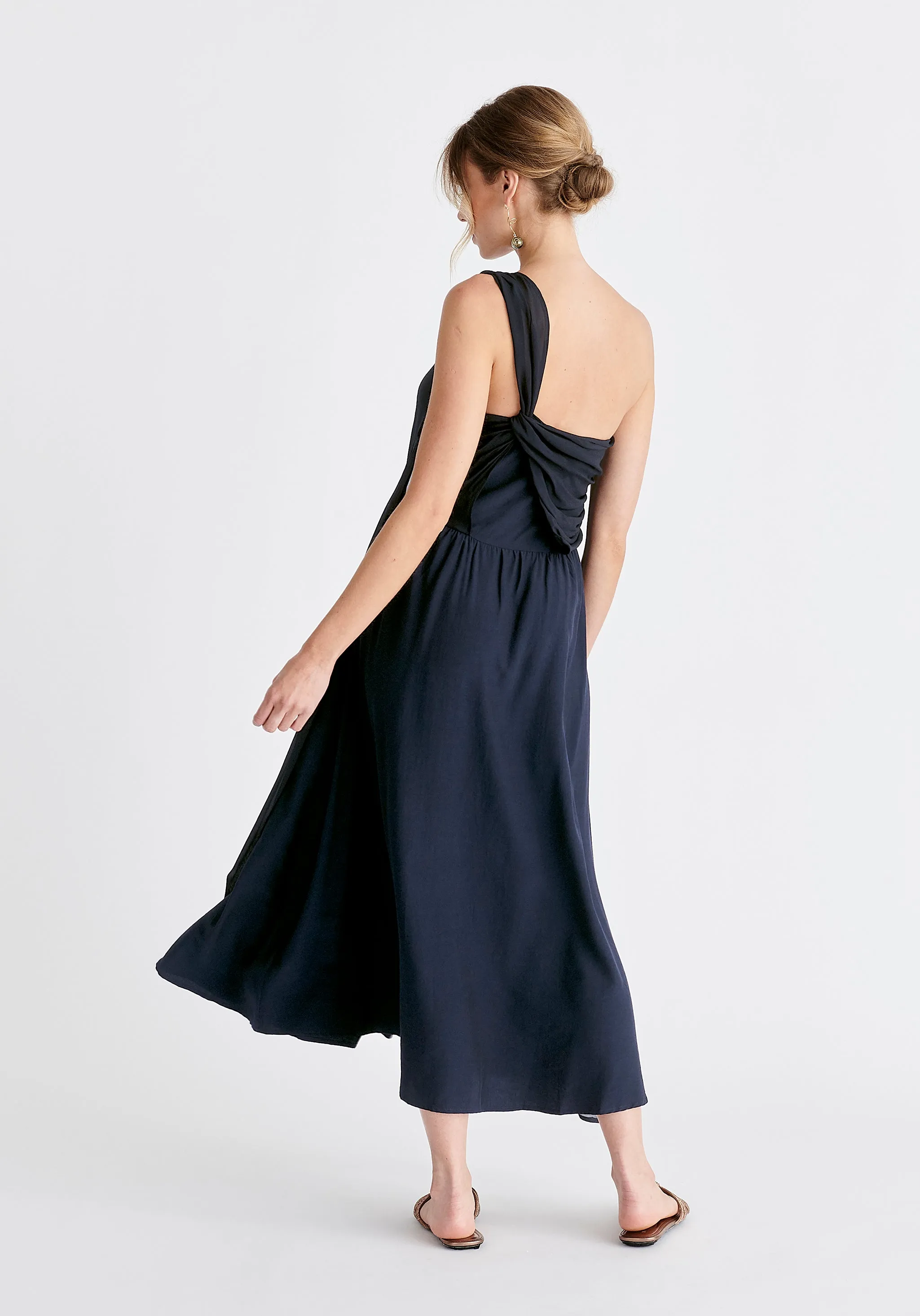 One Shoulder Flowy Dress