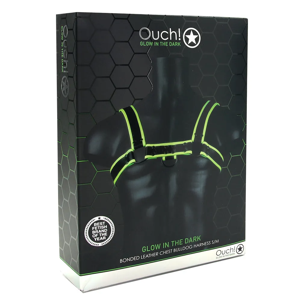 Ouch! Glow In the Dark Bulldog Harness /M