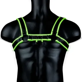 Ouch! Glow In the Dark Bulldog Harness /M