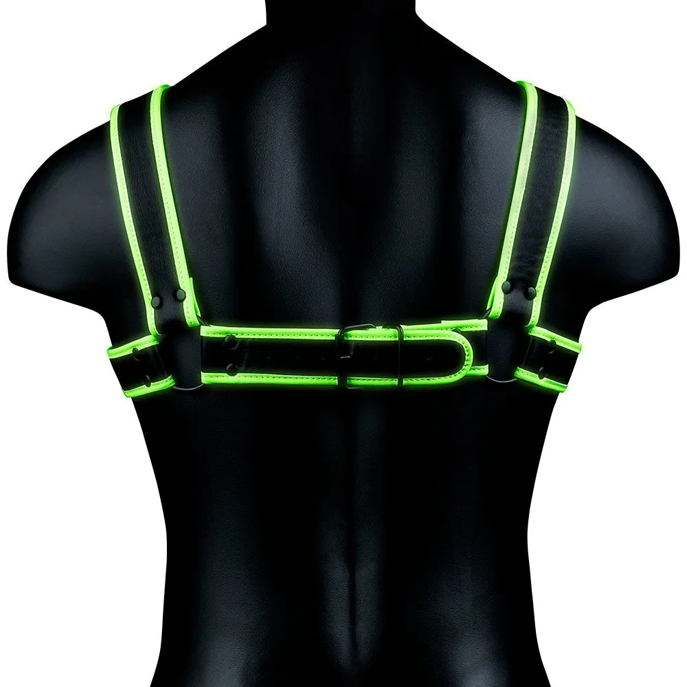 Ouch! Glow In the Dark Bulldog Harness /M