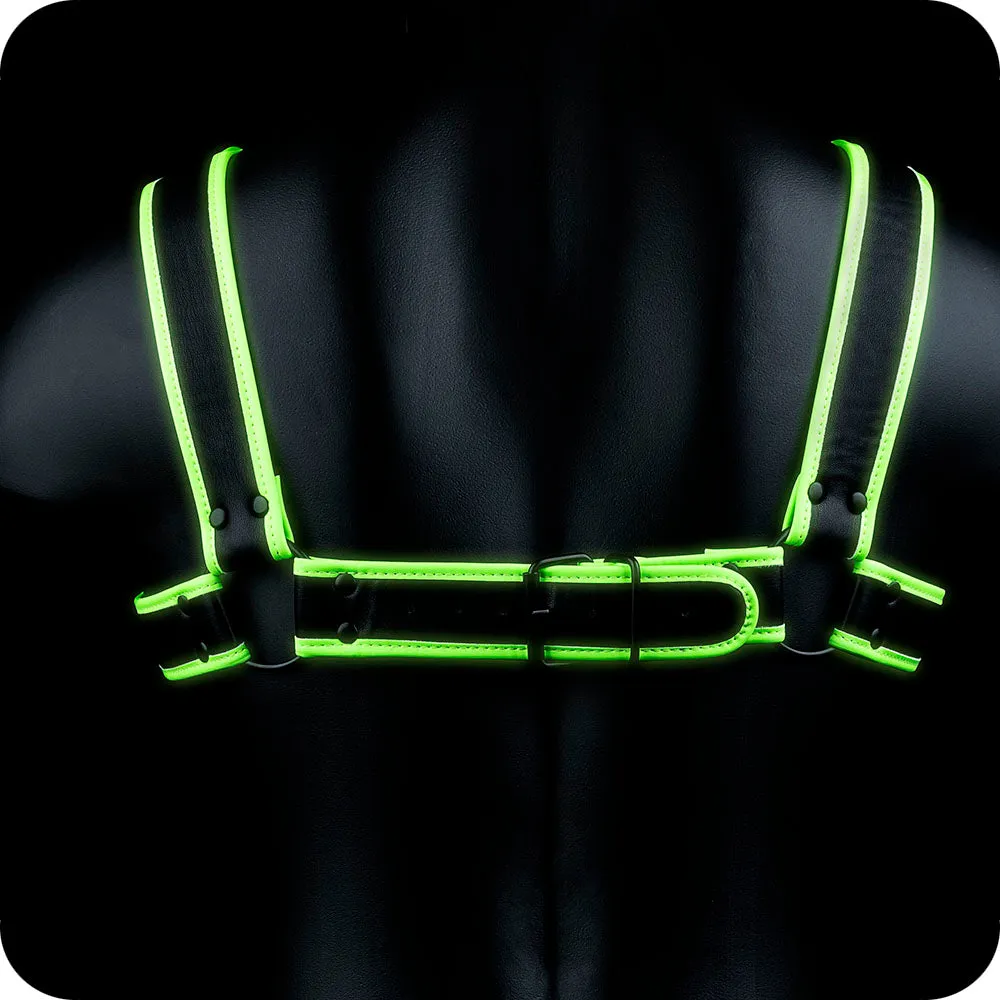 Ouch! Glow In the Dark Bulldog Harness /M