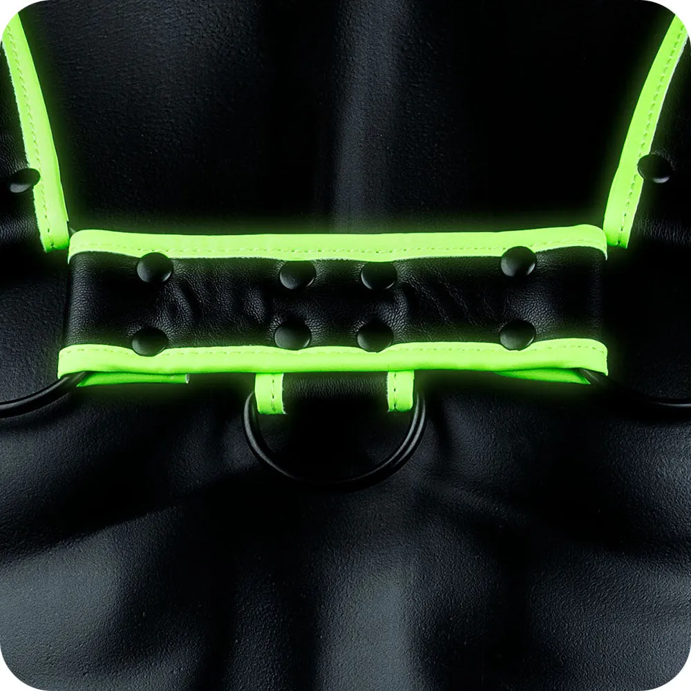 Ouch! Glow In the Dark Bulldog Harness /M