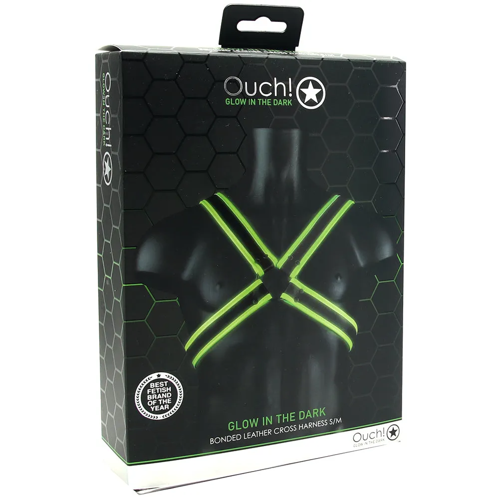 Ouch! Glow In The Dark Cross Harness /M