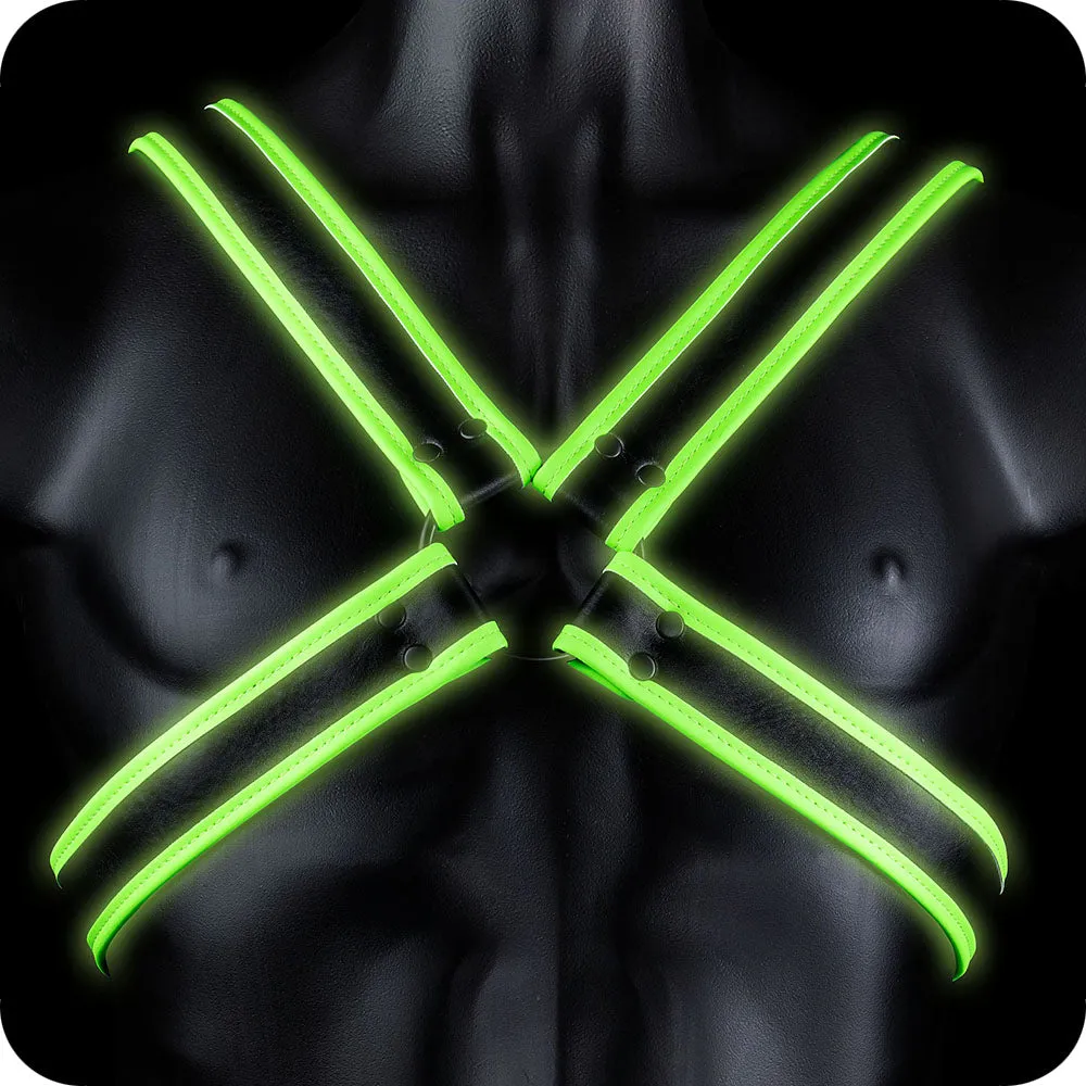 Ouch! Glow In The Dark Cross Harness /M