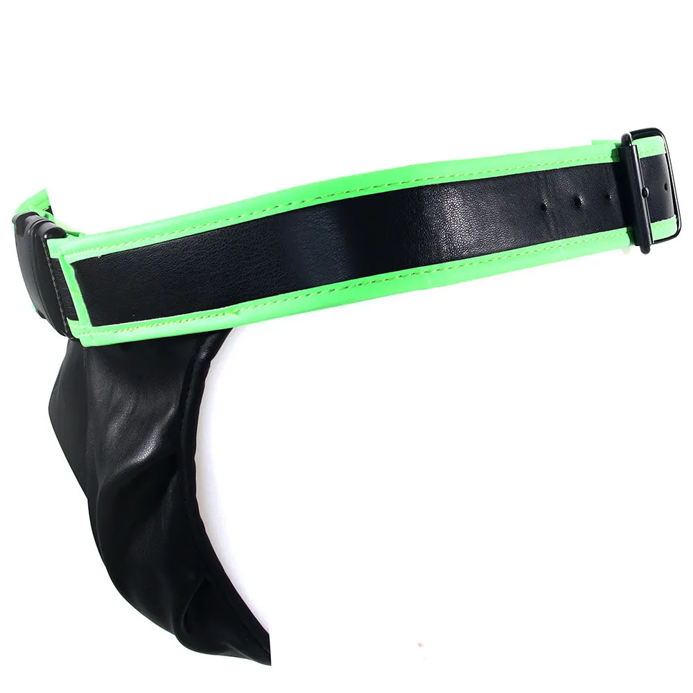 Ouch! Glow In The Dark Front Buckle Jock Strap /M