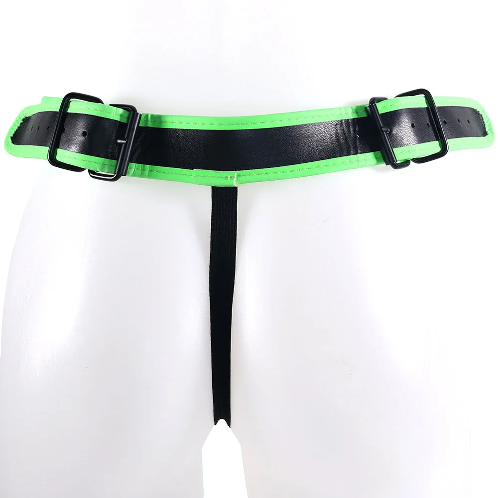 Ouch! Glow In The Dark Side Buckle Jock Strap /XL