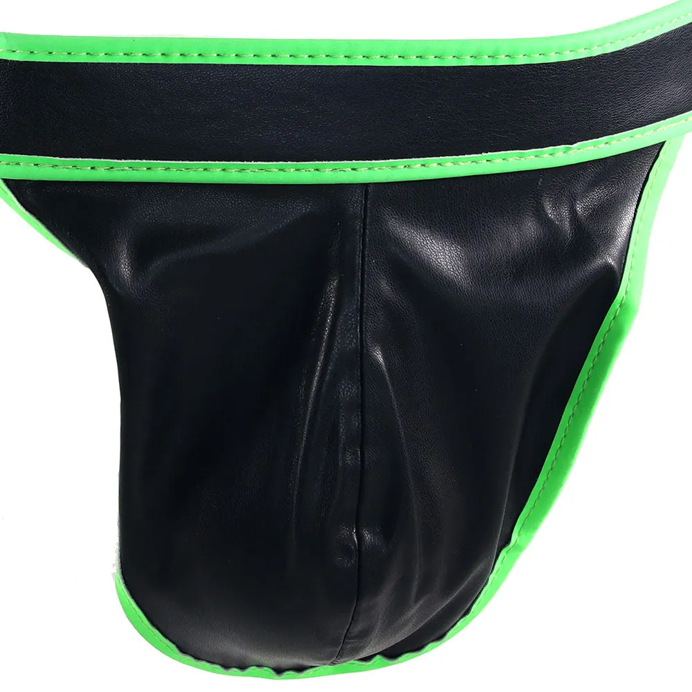 Ouch! Glow In The Dark Side Buckle Jock Strap /XL