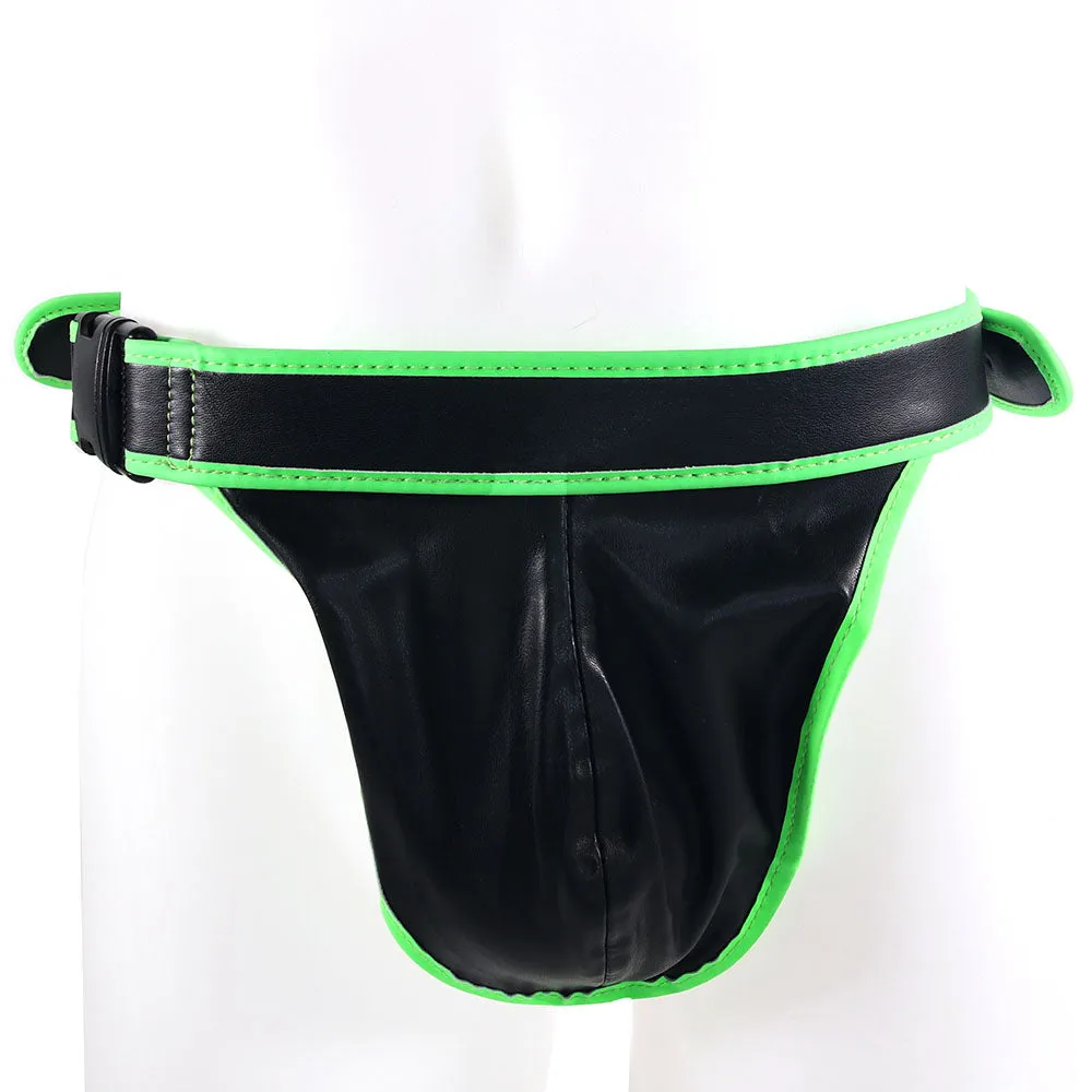 Ouch! Glow In The Dark Side Buckle Jock Strap /XL