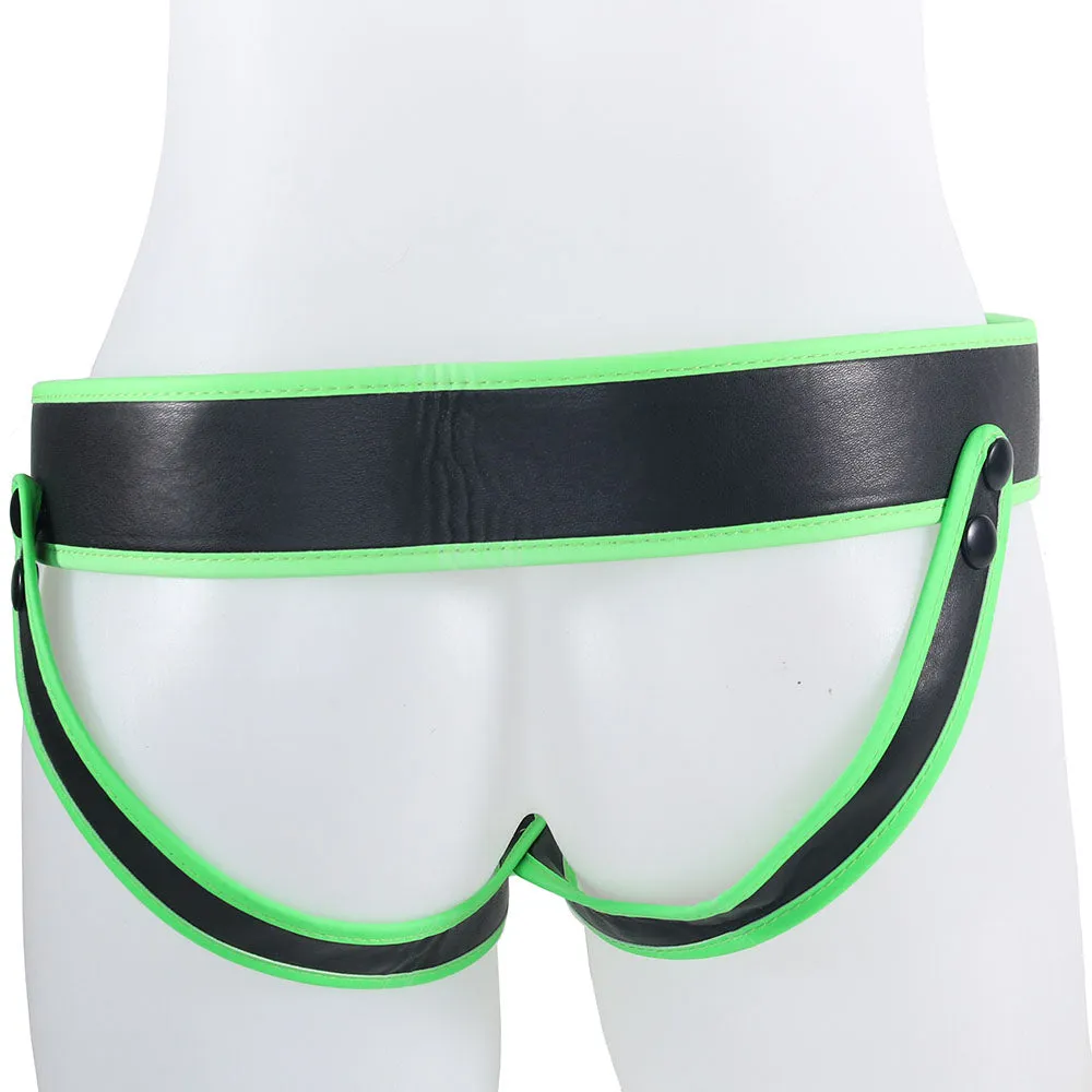 Ouch! Glow In The Dark Striped Jock Strap /M