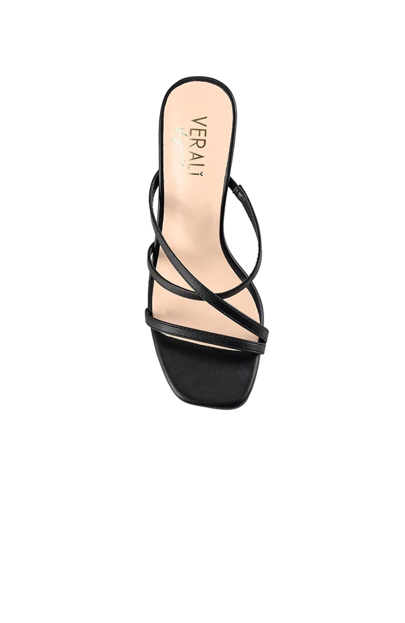 Peanut Strappy Mules Black Smooth