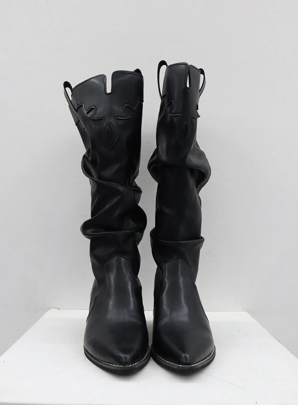 Pointed Toe Heel Knee High Boots BJ320