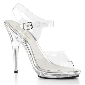 POISE-508 Clear, 5" Heels