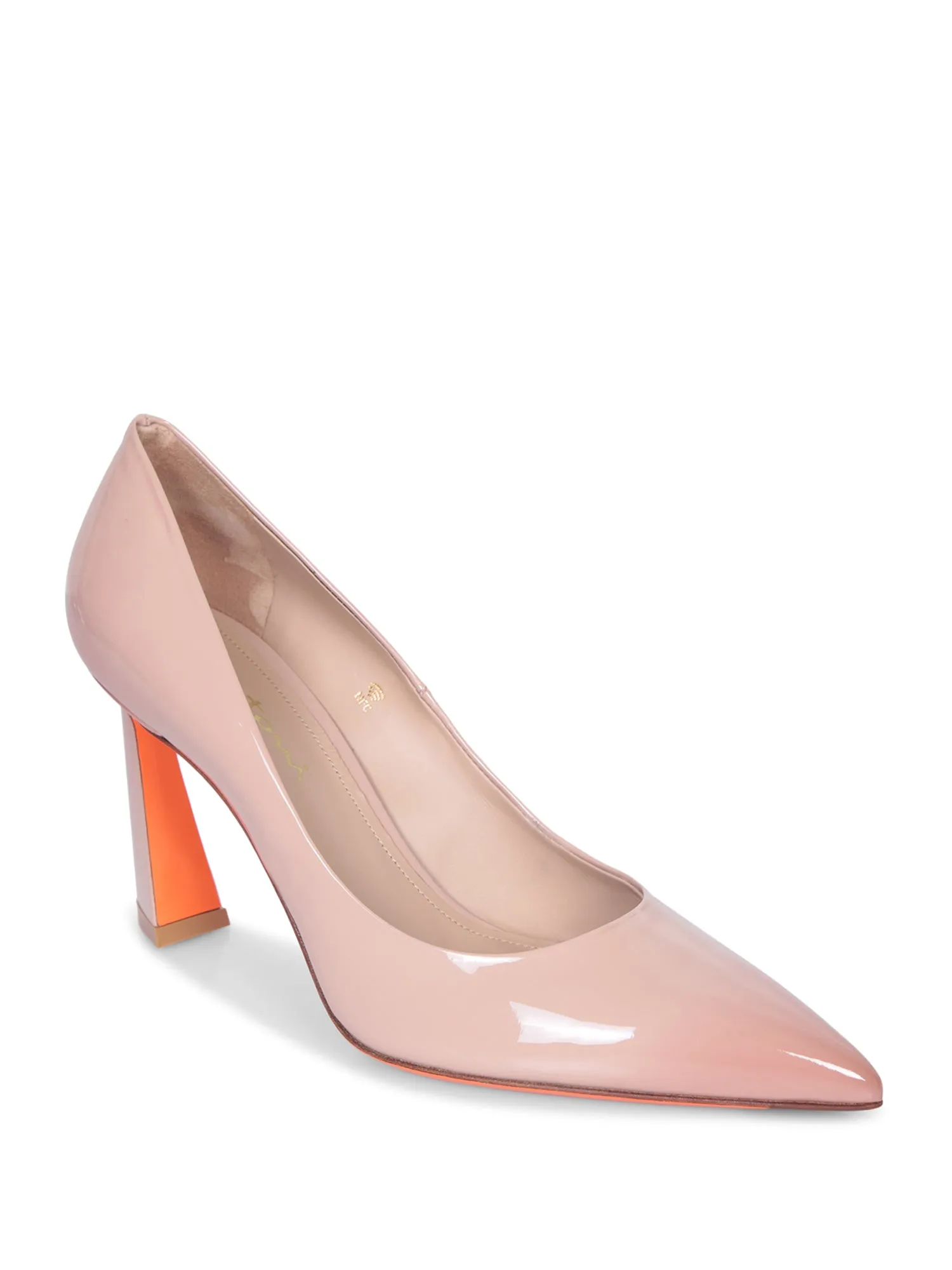 Powder Pink Patent Pumps