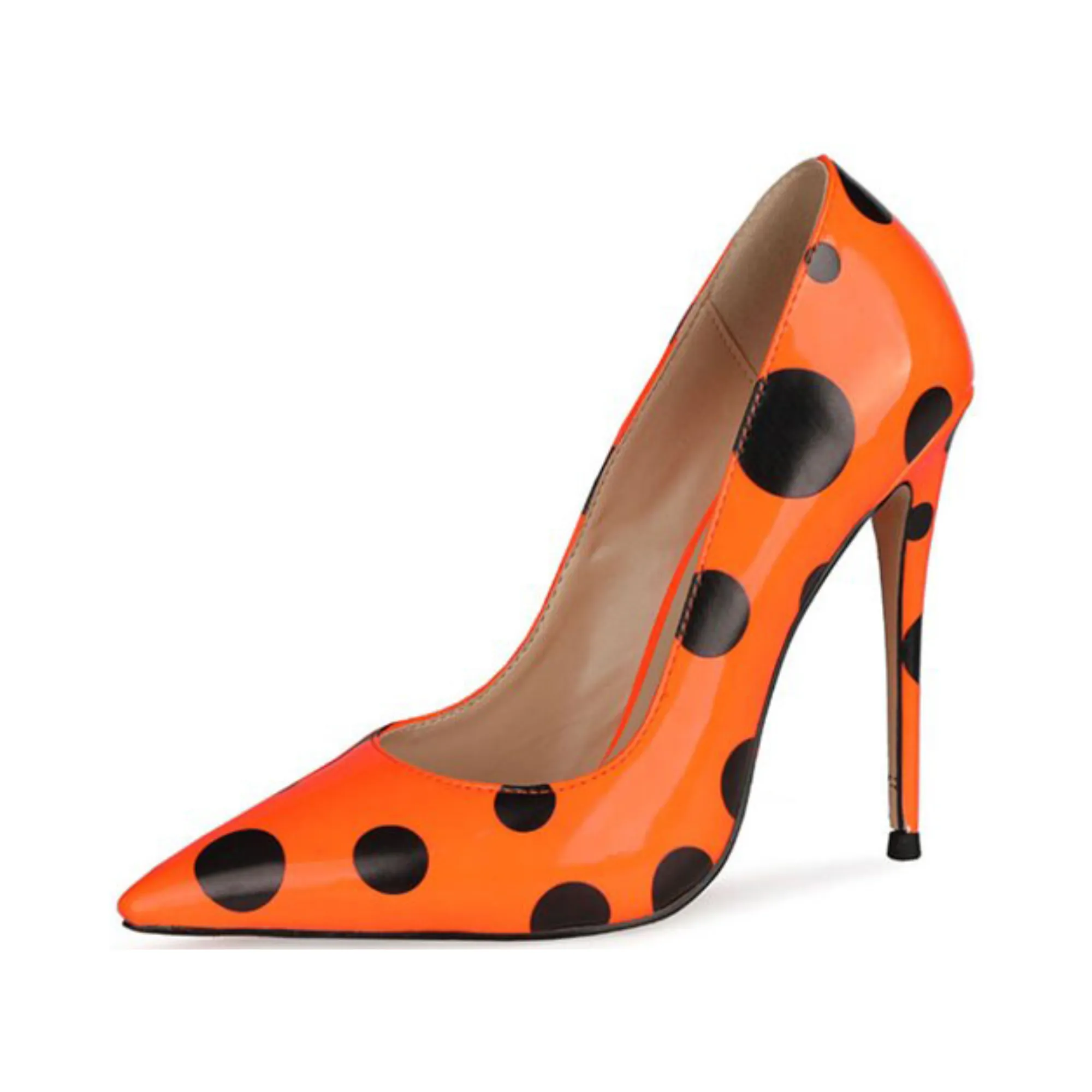 Pre Order:  Polka Dots Printed Pointed-Toe Shoes