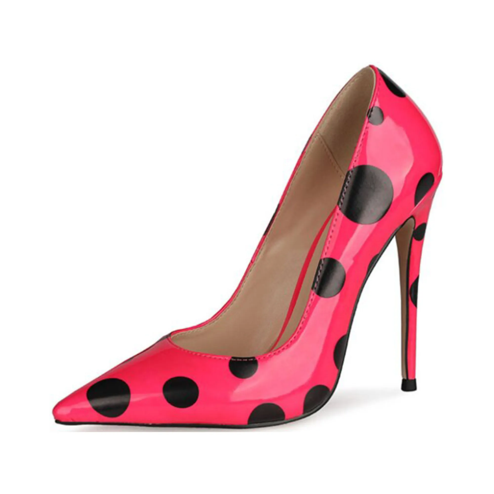 Pre Order:  Polka Dots Printed Pointed-Toe Shoes