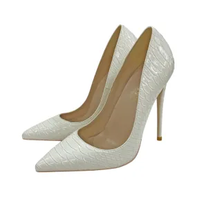 Pre Order:  Snakeskin Texture High Heels Pumps