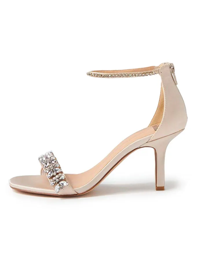 PREZI Heels Champagne Satin