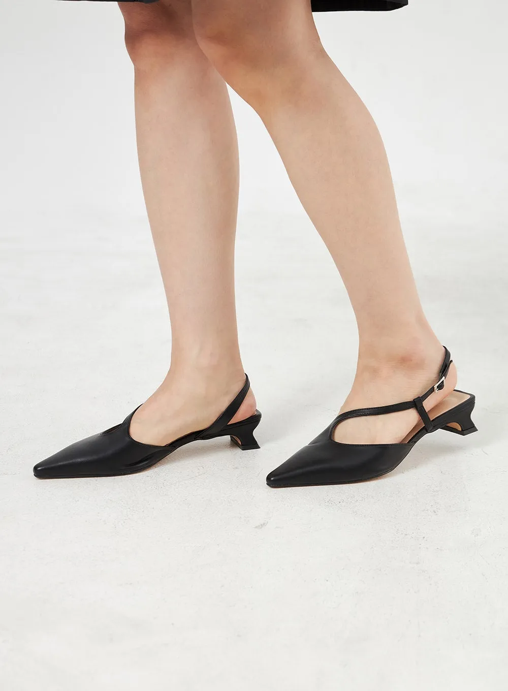 Slingback Pointed Toe Pumps OA310