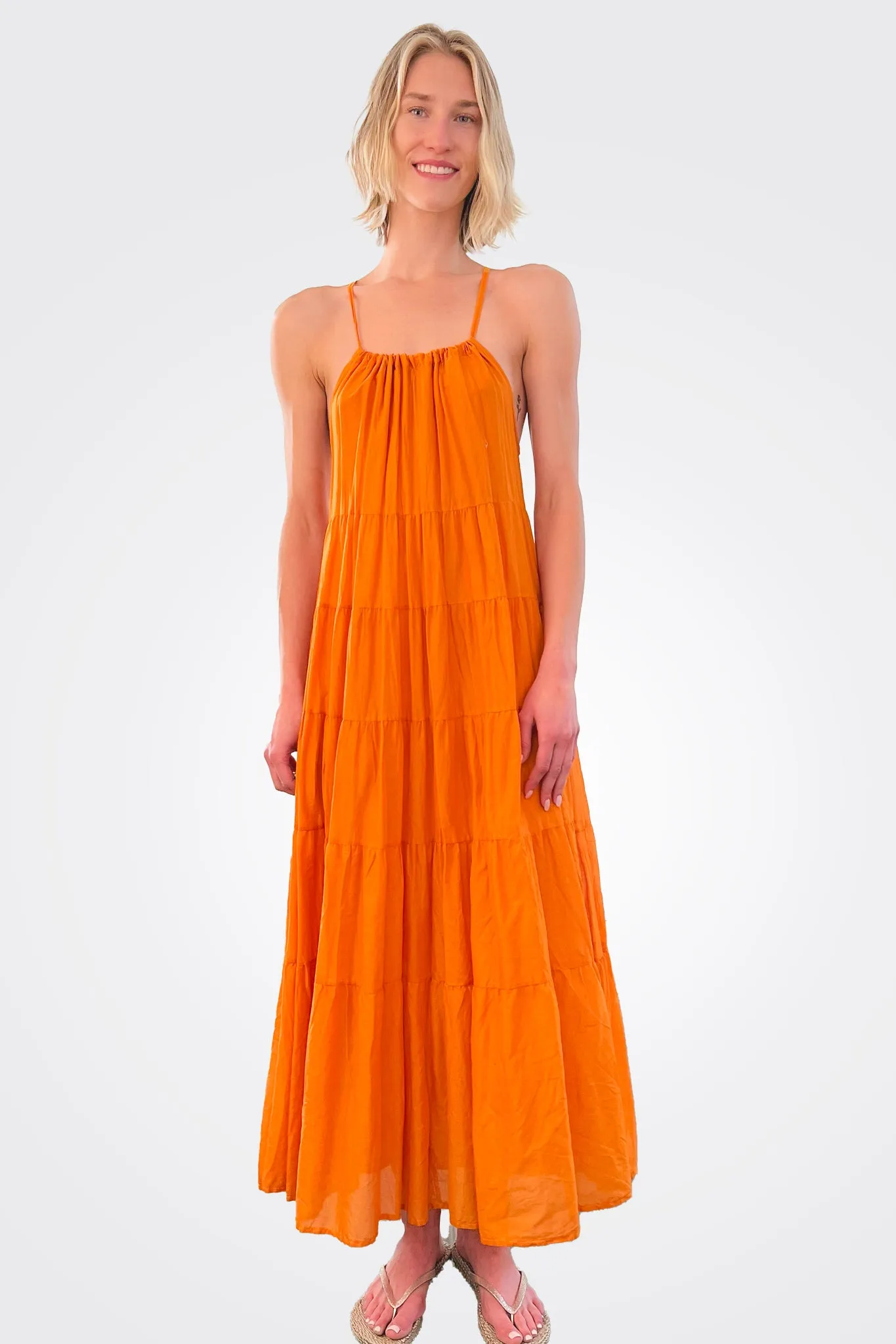 Tiered String Tank Dress - Mango