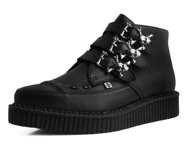 TUK A9744 Black TUKskin™ 3-Buckle Skull Boot