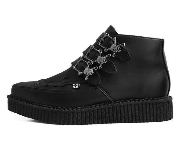 TUK A9744 Black TUKskin™ 3-Buckle Skull Boot