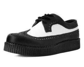 TUK F9742 Black & White Wingtip Tie TUKskin™ Viva II Low Creeper