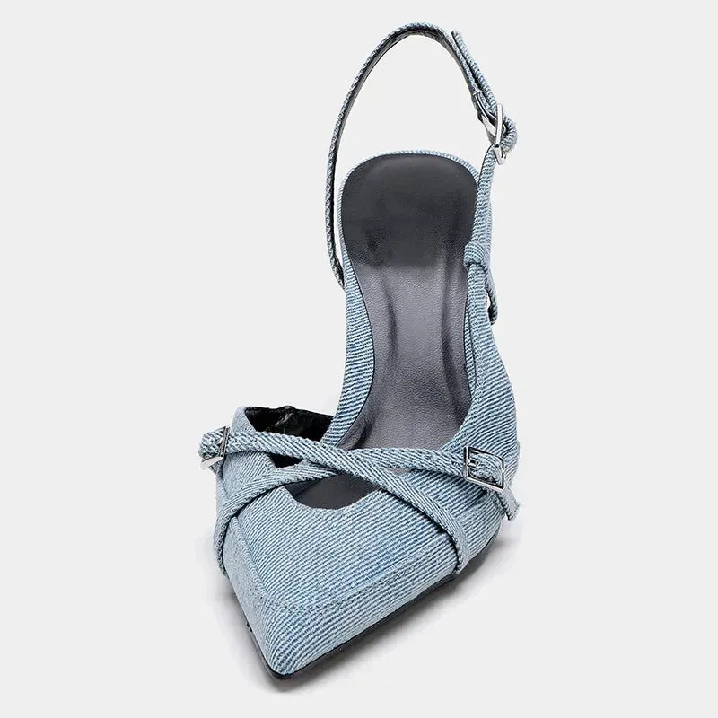 Virelle - Denim Heels