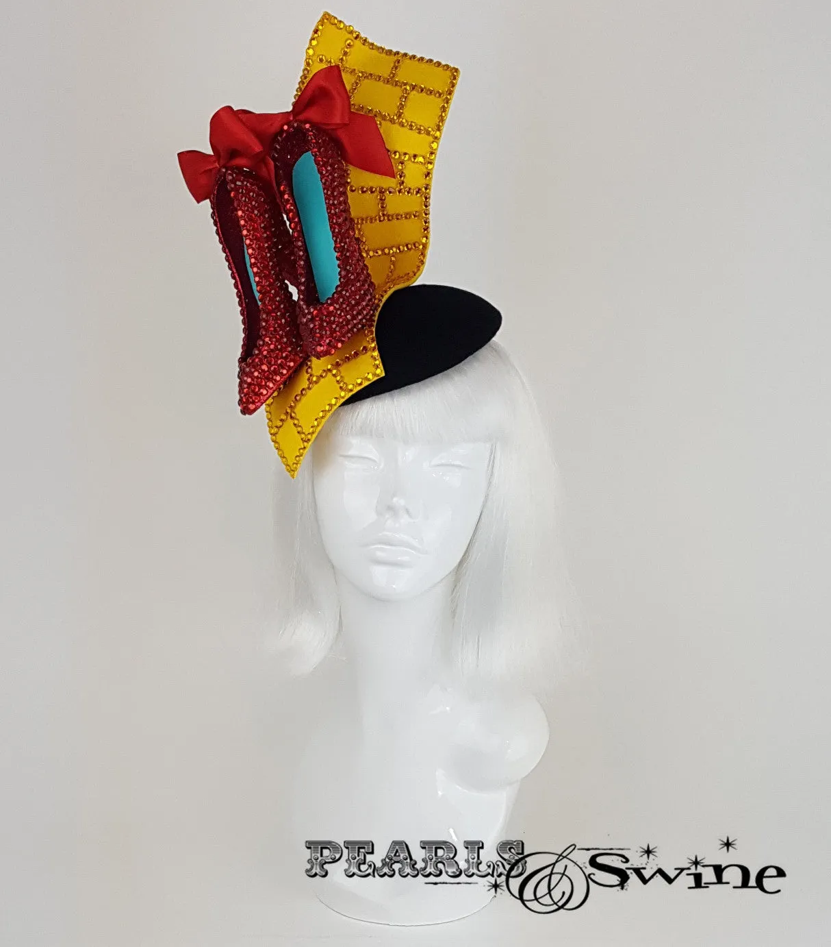 Wizard of Oz Ruby Slippers Hat "Follow The Yellow Brick Road"