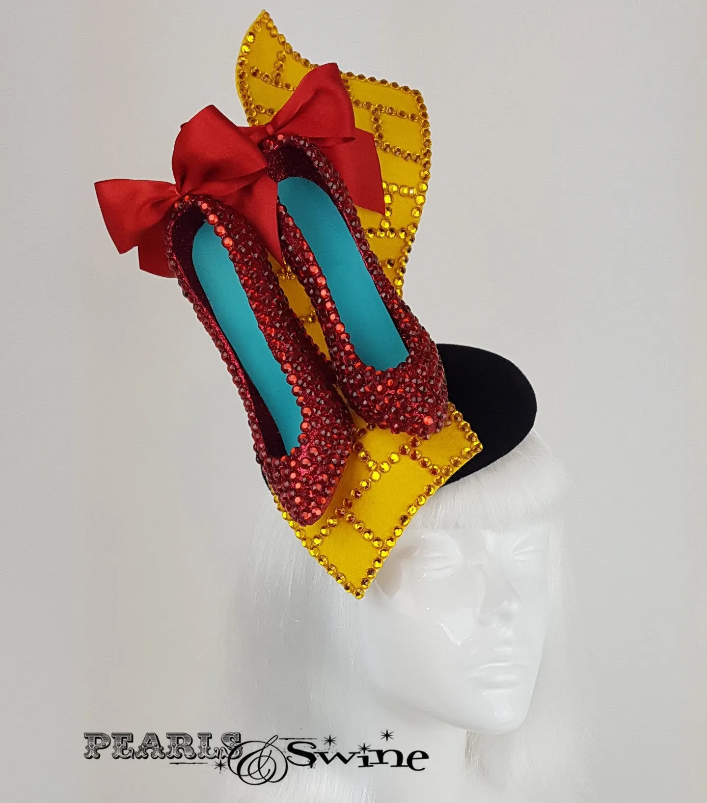 Wizard of Oz Ruby Slippers Hat "Follow The Yellow Brick Road"