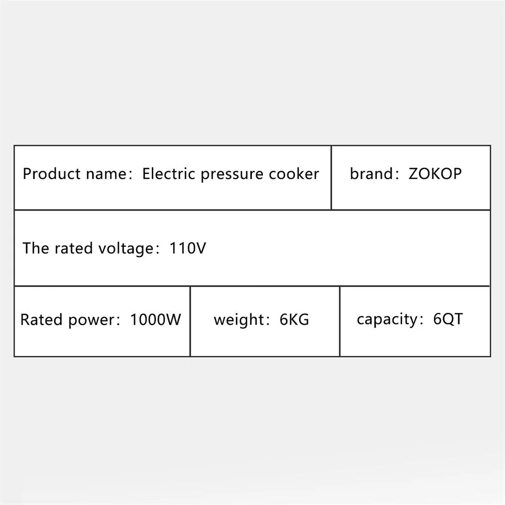 ZOKOP 13-in-1 Electric Pressure Cooker Cooking Mode Stainless Steel